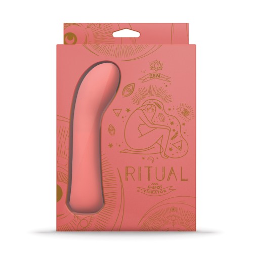 RITUAL Zen Rechargeable Silicone G-Spot Vibe - Coral