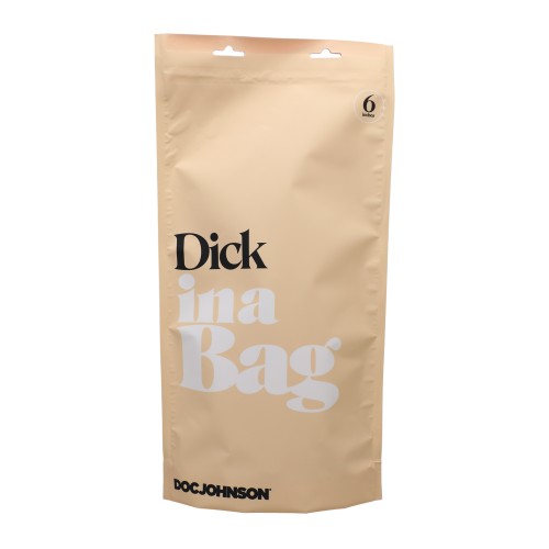 In A Bag 6 Inch Dick Clear