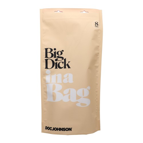 In A Bag 8" Big Dick - Clear