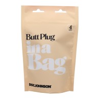 In A Bag 4 Inch Butt Plug Black