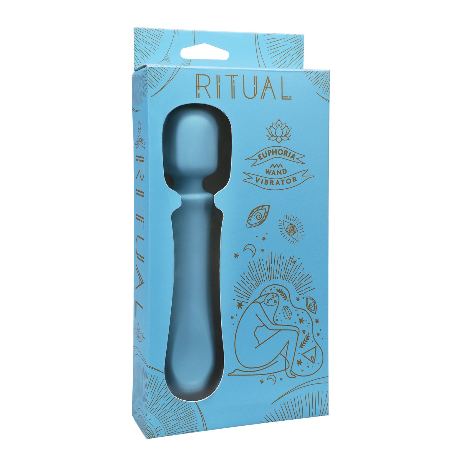 RITUAL Euphoria Rechargeable Wand Vibe - Blue