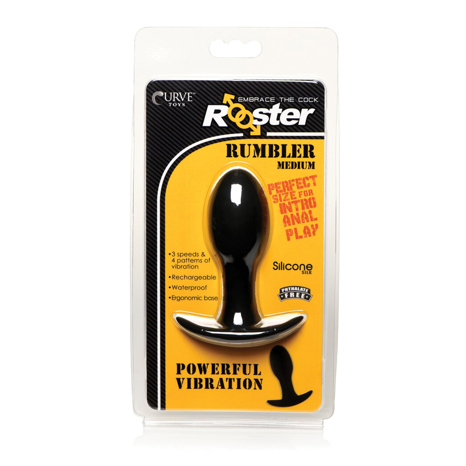 Curve Toys Rooster Rumbler Medium Vibrating Anal Plug