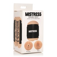 Mistress Double Shot Mini Masturbator by Curve Toys - Light