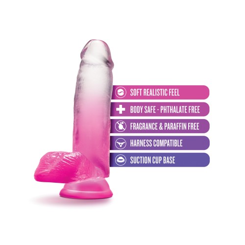 Dildo Blush B Yours 7" Magnolia Azucarada Fucsia - Colorido y Realista