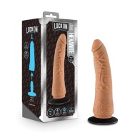 Blush Lock On 7.5 Hexanite Dildo Suction Cup Mocha