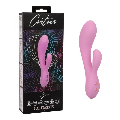 Contour Zoie Masajeador Dual Flexible para Placer Absoluto