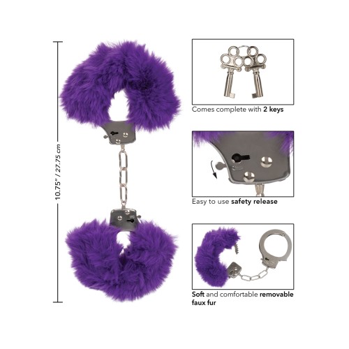 Ultra Fluffy Furry Cuffs Purple