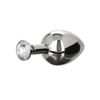 Plug Teardrop Gem Star Fucker XL con Mejorador de Silicona - Negro