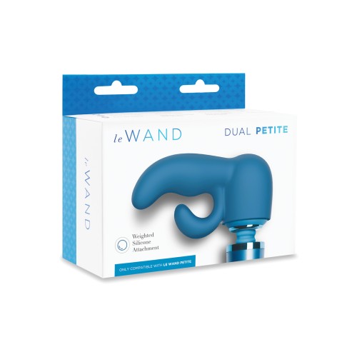 Le Wand Petite Silicone Attachable Dual Weighted Vibrator