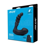 Blue Line Prodder Prostate Vibrador Control Remoto Negro