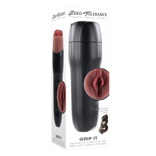 Stroker Vaginal Grip It Zero Tolerance - Oscuro