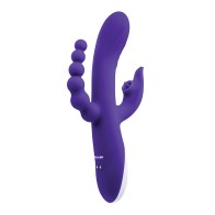 Vibrador Evolved Lick Me Triple Estimulador Púrpura