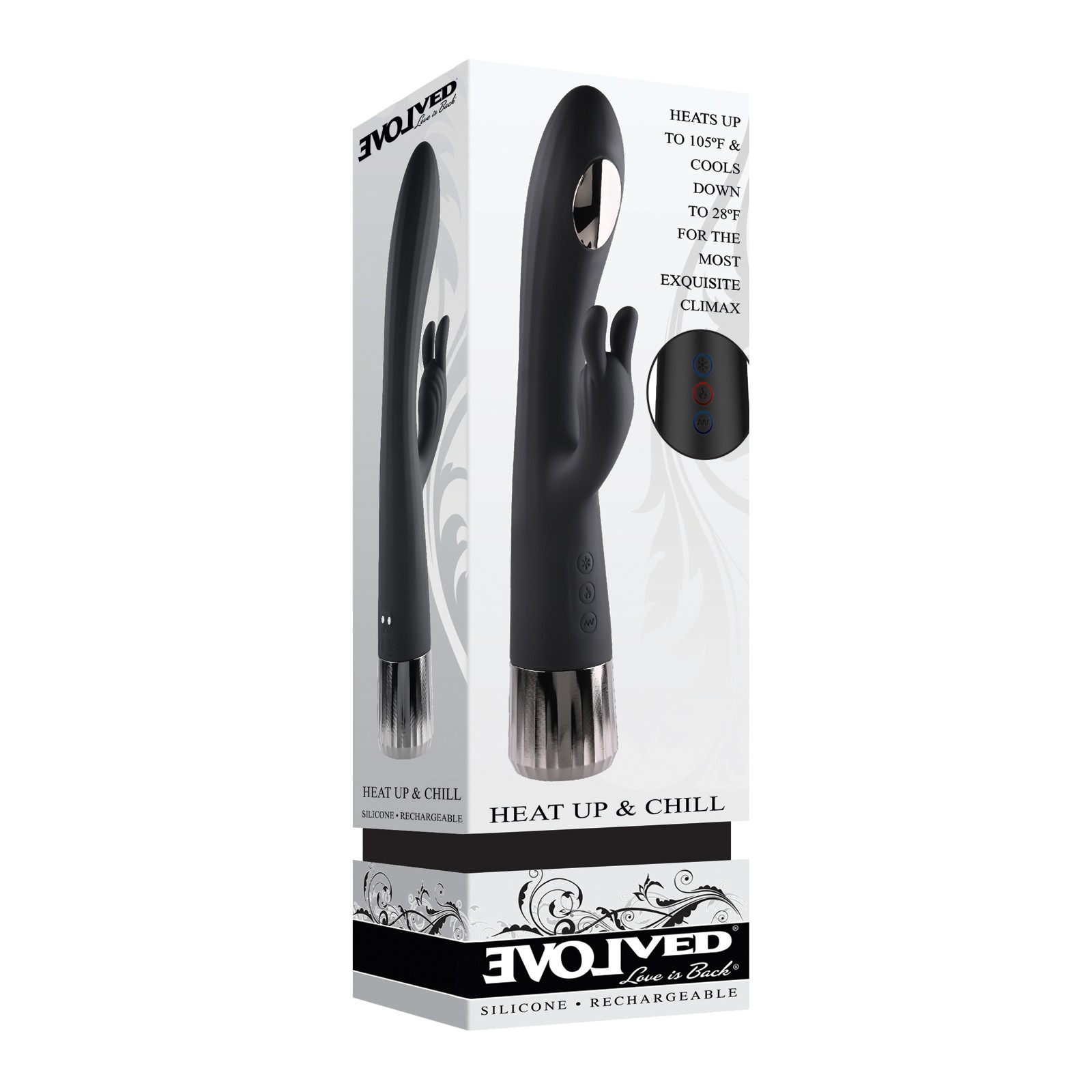 Evolved Heat Up & Chill G-Spot Rabbit - Black