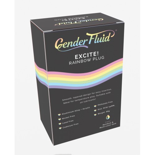 Plug Excite! Gender Fluid Arcoiris