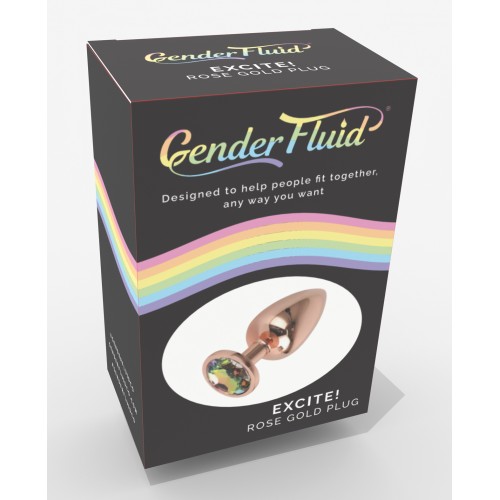 Gender Fluid Excite Plug Rose Gold