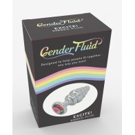 Gender Fluid Excite Ribbed Plug Silver