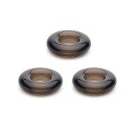 Pack de 3 Anillos Cock Chubby Sport Fucker - Humo