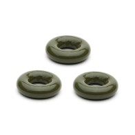 Pack de 3 Anillos para el Pene Sport Fucker Chubby Verde Militar