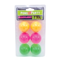 Black Light Pong Balls Assorted Colors Pack