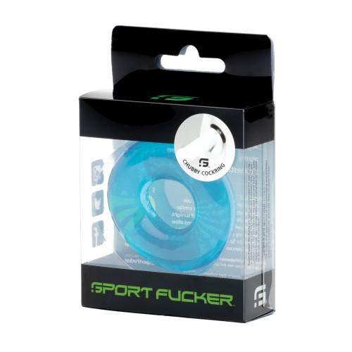 Sport Fucker Chubby Cockring - Ice Blue