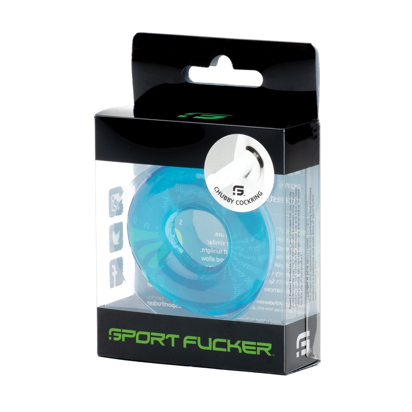 Sport Fucker Chubby Cockring - Ice Blue