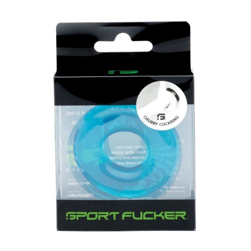 Anillo para el Pene Sport Fucker Chubby - Azul Hielo