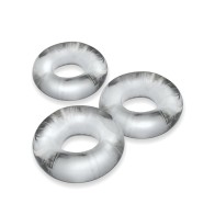 Oxballs Fat Willy 3 Pack Jumbo Cock Rings Clear