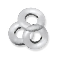 Oxballs Fat Willy 3 Pack Jumbo Cock Rings Clear