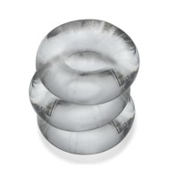 Oxballs Fat Willy 3 Pack Jumbo Cock Rings Clear