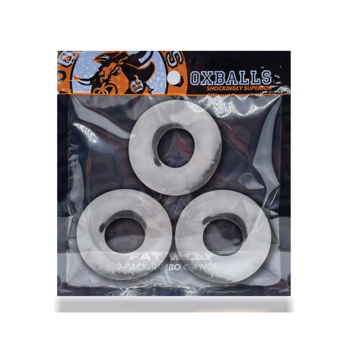 Oxballs Fat Willy 3 Pack Jumbo Cock Rings Clear