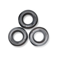 Oxballs Fat Willy 3 Pack Jumbo Cock Rings - Steel