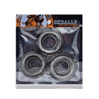 Oxballs Fat Willy 3 Pack Jumbo Cock Rings - Steel