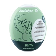 Satisfyer Riffle Masturbator Egg - Light Green