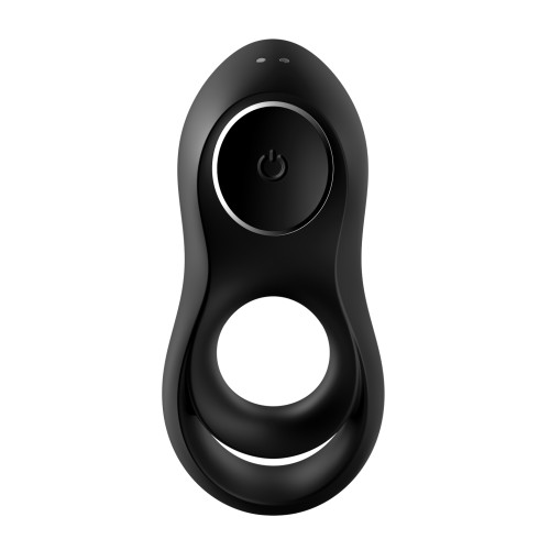 Satisfyer Legendary Duo Vibrating Ring - Black