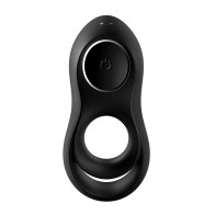 Satisfyer Legendary Duo Vibrating Ring - Black