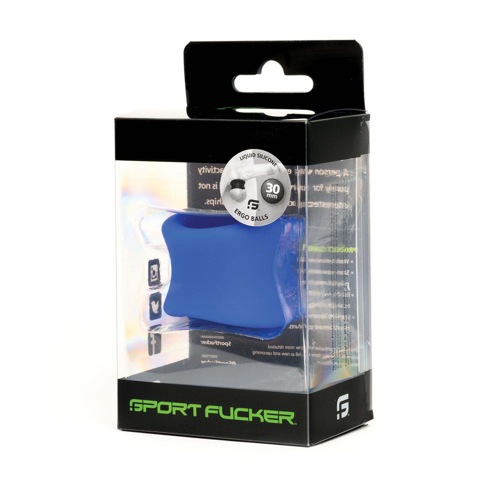 Ergo Balls Sport Fucker en Azul - 30mm