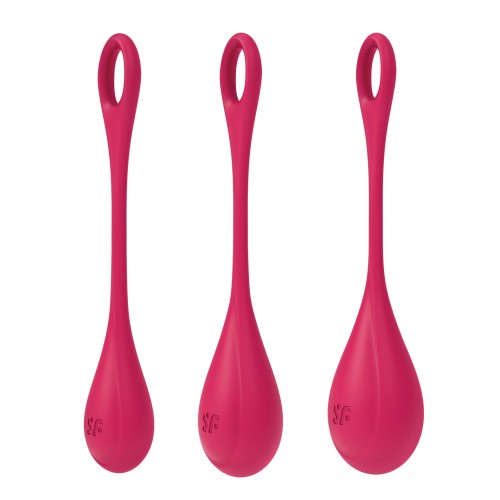 Set de Entrenamiento de Bolas Satisfyer Yoni Power 1 Rojo