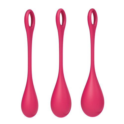 Set de Entrenamiento de Bolas Satisfyer Yoni Power 1 Rojo