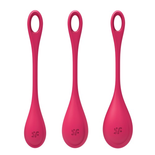 Set de Entrenamiento de Bolas Satisfyer Yoni Power 1 Rojo