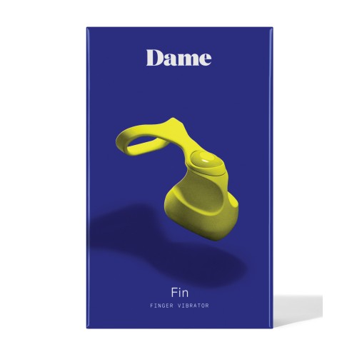 Dame Fin Finger Vibrator Citrus