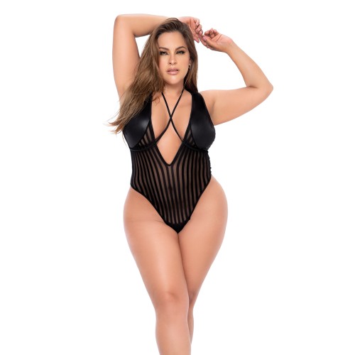 Shadow Stripe Bodysuit with Harness