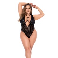 Shadow Stripe Bodysuit with Harness