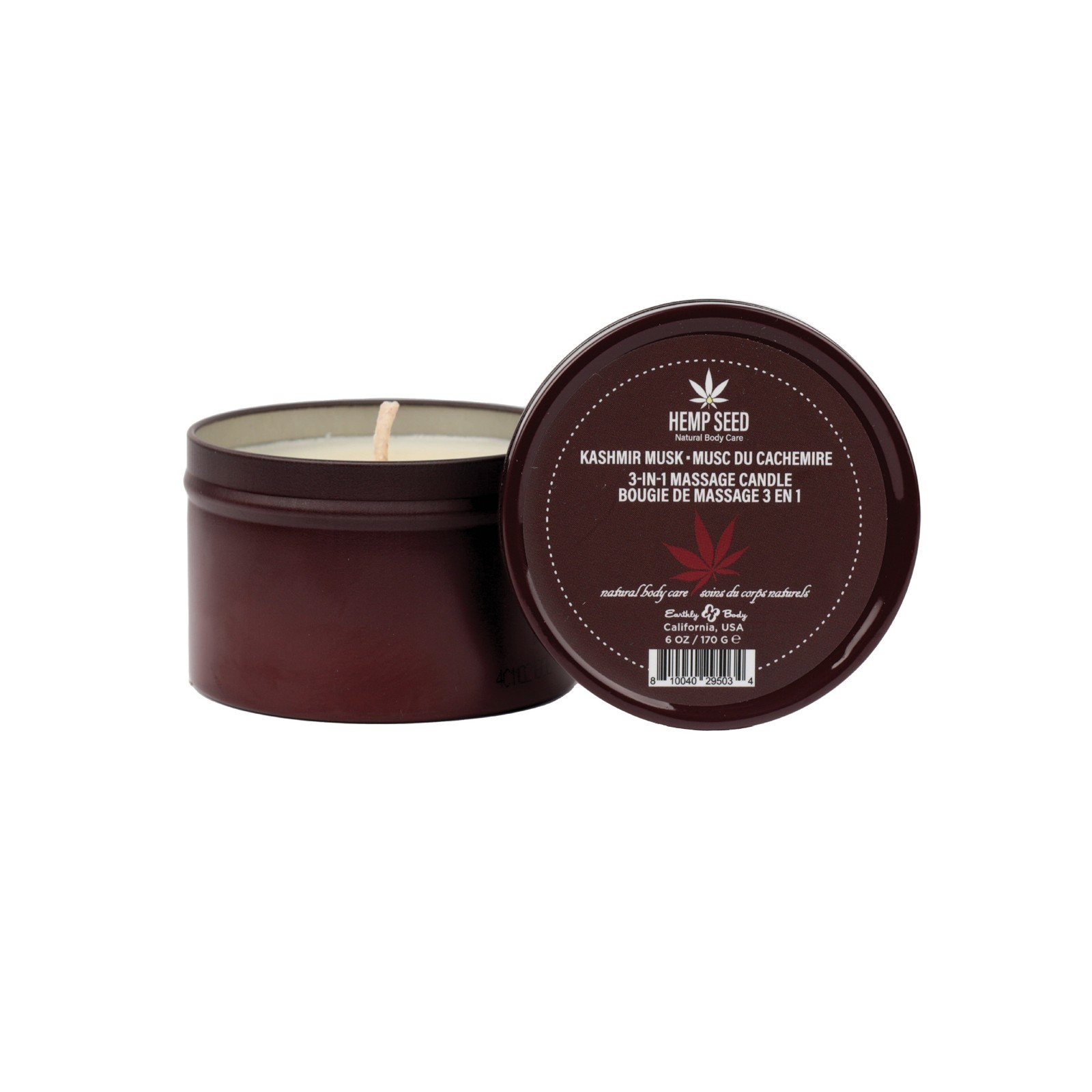 Earthly Body Suntouched Hemp Candle Kashmir Musk