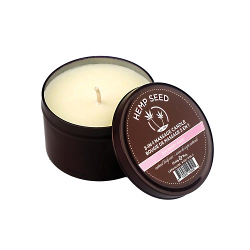 Earthly Body Suntouched Hemp Candle - Zen Berry Rose