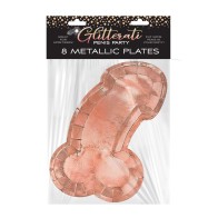 Glitterati Penis Plates - Chic Party Decor