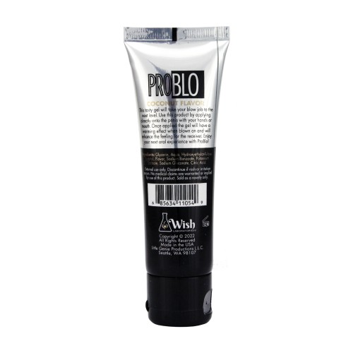 Pro Blo Coconut Oral Pleasure Gel for Enhanced Experiences