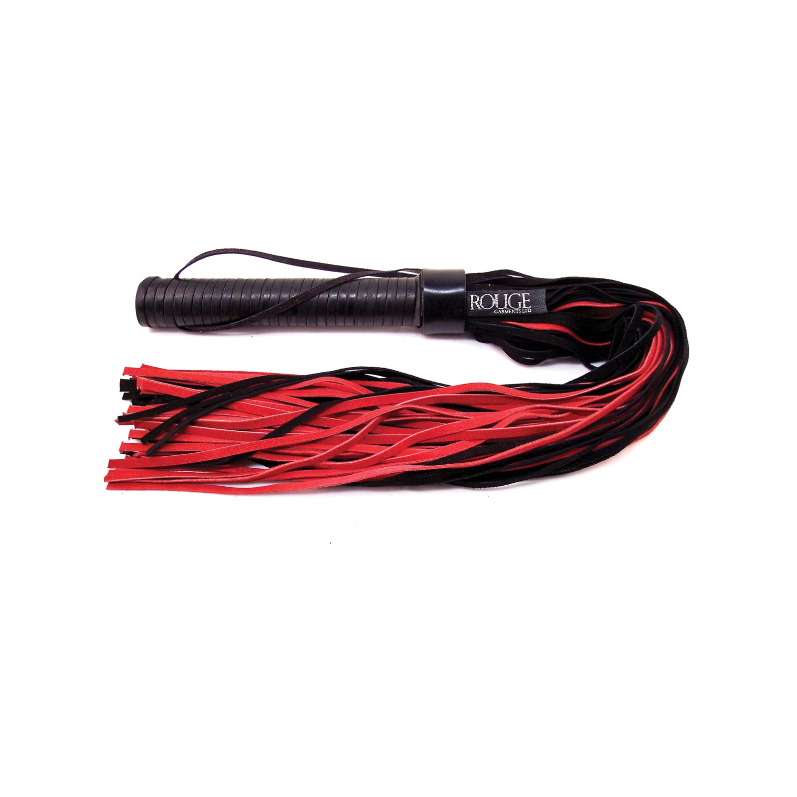 Flogger de Suede Rouge con Mango de Cuero