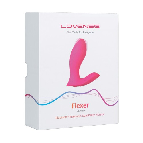 Lovense Flexer App-Controlled Panty Vibrator - Pink