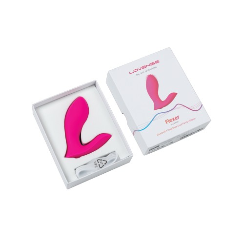 Lovense Flexer App-Controlled Panty Vibrator - Pink