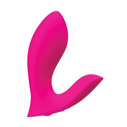 Lovense Flexer App-Controlled Panty Vibrator - Pink